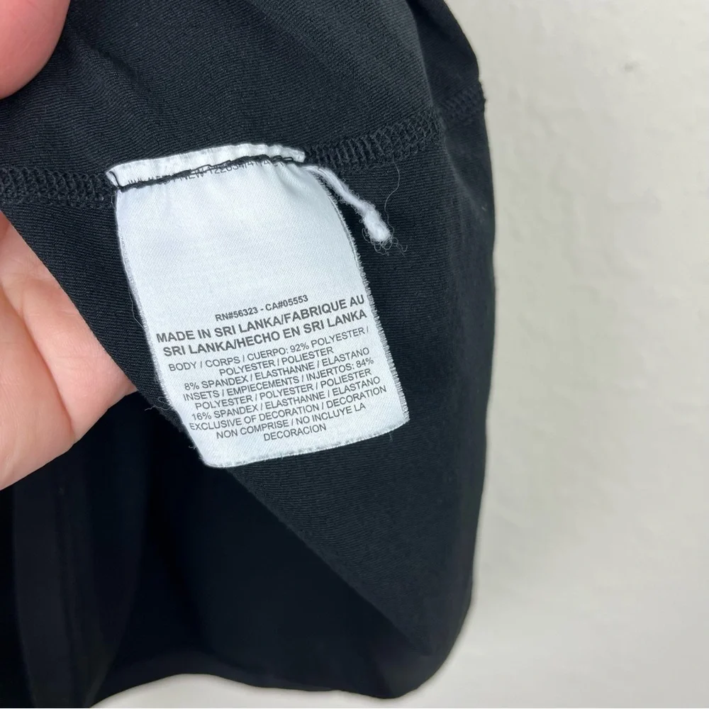 Nike Black Tank Top Front White Swoosh